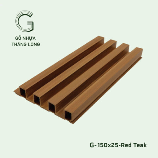 Tấm Ốp Lam Sóng G-150x25-Red Teak