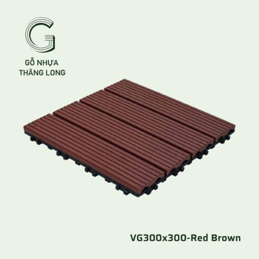 Vỉ Gỗ Nhựa VG300x300 Red Brown