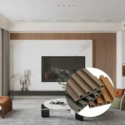 Lam nhựa sóng giả gỗ ốp tường