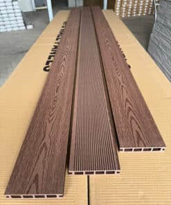 Sàn gỗ nhựa ngoài trời 2d cafe 140x25