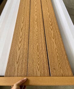 Sàn gỗ nhựa ngoài trời 2d teak thanh 2,9m dày 20mm