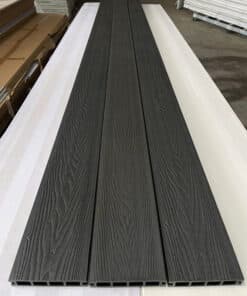 Sàn gỗ nhựa ngoài trời vân 3d màu đen dài 2,9m